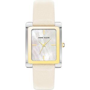 Women's Gold Tone Leather Strap Water Resistant Quartz Movement Watch